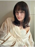 大人可愛い ローレイヤー シアーグレージュ
