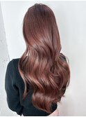 グレージュロング韓国ヘア顔周りレイヤー_ba538531