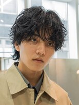 フィフス 大分(fifth)&nbsp;大分シャドウパーマメンズカットラウンドマッシュツーブロック