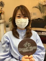 ブエナビスタ ラグジュリアスヘア(Buena Vista luxurious hair) コテ巻風アクアinカールパーマ(若干タイトめ)