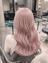 エノア 青山(ENORE) ホワイトピンクベージュ×ケアブリーチ透明感ハイトーン