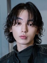 アンサー 原宿(ANSWER)&nbsp;原宿センターパートニュアンスパーマフェザーパーマセンター分け