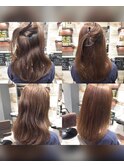 髪質改善ストレートトリートメントセミロング 武