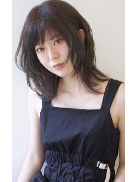 テーラ(tela) 【tela】ダークグレージュ・スイングミディレイヤー【溝の口】