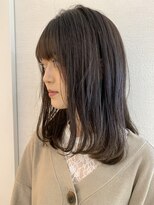 ロンド 表参道店(Lond)&nbsp;くびれセミディヘア～透明感溢れるアッシュカラー＊