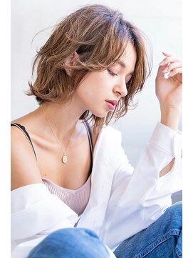 ルーク 立川(LUK) Lien☆デザインカラー×レイヤー外ハネボブ×ローライト　立川