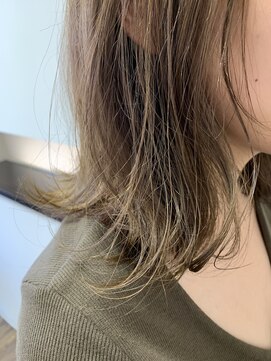 ラ メール ヘア デザイン(La mer HAIR DESIGN) ブリーチ無しの透明感ベージュ