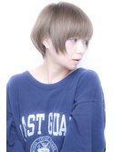 前下がりショートボブ/ハンサムショート/耳掛け/