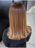 ハイライトオングレイジュ_グレージュカラーボブウルフ_ba410431