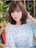 外国人風くびれヘア小顔濡れ髪ゆるふわミディc5浦和20代30代40代