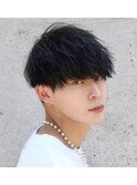 スペインカール/スパイキーショート/ブルーブラック/南森町