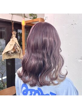 リッカ(RICCA) 【 2トーンカラー】アメジストラベンダー×ホワイトベージュ♪