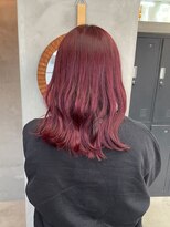 テトヘアー(teto hair) チェリーレッド　ワインレッド　ワインカラー　赤　ピンク