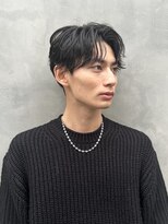 アリエッタ(aRietta)&nbsp;スーツセンターパートニュアンスパーマメンズサロン学割