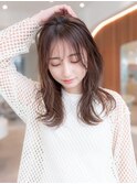 レイヤーカット韓国くびれナチュラルカラー似合わせカット