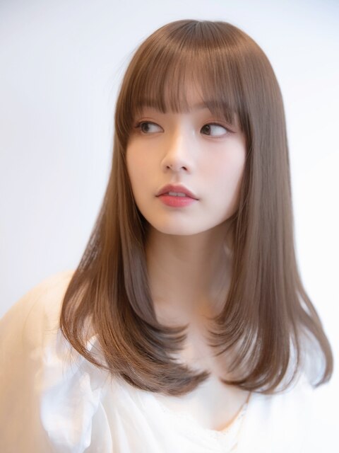 毛先パーマヘルシースタイル横顔美人こなれヘア大人美人美髪