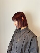 ガーランド (Garland)&nbsp;切りっぱなしボブ/暖色カラー/前髪/原宿神宮前