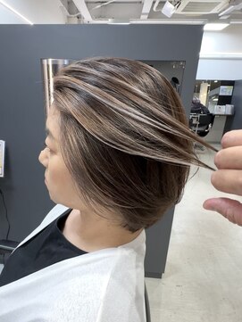 セロ 東辻井店(SERO) 【SERO東辻井】脱白髪染めハイライト_白髪ぼかし