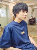 ゆるスパ無造作マッシュパーマ/抜け感メンズパーママッシュ