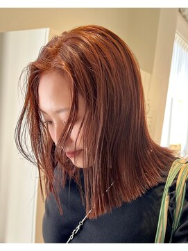 ノイ(noi) 顔周りレイヤーカットグレージュカラーくびれボブベージュカラー