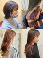 ヘアデザイン ノア(Noa) 【高彩度インナーカラー】ポイントで遊べるのでおすすめです☆