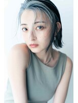 シェル 立川(shell) くびレイヤーエモージュグレージュカラーくびれショート【立川】