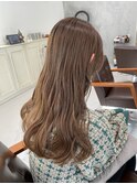 髪質改善　ベージュカラー