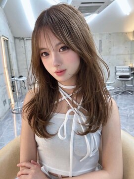 サイン 表参道(SIGN) 韓国表参道ハッシュカットロングくびれ巻きワンカールモテ髪