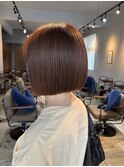 大人可愛いナチュラルボブ◎