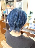 涼しげ×ブルーカラー