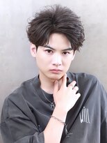 リップス 栄(LIPPS)&nbsp;メンズシースルーマッシュフェザーパーマ