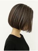 市川ショートヘアショートボブショートカット白髪染めハイライト