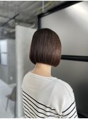 美髪縮毛矯正/髪質改善/切りっぱなしボブ
