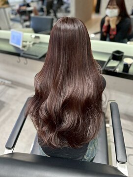 ソヨン 名駅2号店(SOYON) 小顔/ピンクブラウン/ロングレイヤー/黒髪/ココアベージュ/402