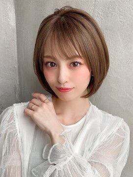 アフロート エル 錦糸町(AFLOAT L) 30代40代大人かわいい前髪ありの前下がりショートで絶壁解消！