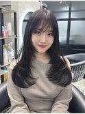 ◎小顔ヘア レイヤーカットワンホンヘア韓国ヘア