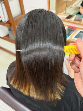 【 髪質改善ストレートで“天使の輪”復活 】