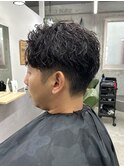 MEN'SHAIRウルフカルマパーマメンズショートイージーパーマ