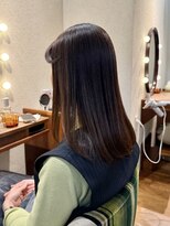 エルサフィロ キタハマ(el zafiro kitahama)&nbsp;30×40×50代×似合わせカット×ミディアムワンレン