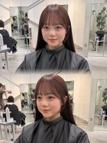 フェブ(fev)&nbsp;［fev_otoha］盛れる顔周りカット＋pinkbrown/layercut