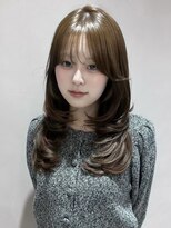 ジーナ 渋谷本店(Zina)&nbsp;【 オリーブベージュ×レイヤーカット 】