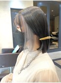 透明感アクセント☆イヤリングカラー×ホワイトシルバー