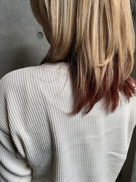 ビビト(bibito) bibito マニッシュ インナーカラーウルフ ホワイトベージュ