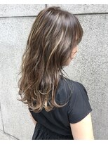 イコ 表参道原宿(ico)&nbsp;コントラストハイライト [ カーキグレージュ フェザーバング ]