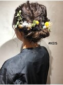 アップスタイル ヘアセット