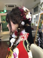 ヘアサロン ユニティ(Hair Salon Unity) ハーフアップ編み込みアレンジ