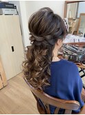 ハーフアップロングアレンジ【ヘアセット/立川/立川南/八王子】