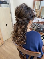 ロカット サロン(Roquat Salon)&nbsp;ハーフアップロングアレンジ【ヘアセット/立川/立川南/八王子】