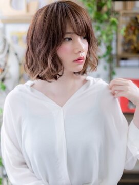 カバーヘアアンドスパ ブリス 浦和(COVER HAIR&SPA bliss) ★斜めバング大人かわいいウェットスタイルボブ20代30代40代★8