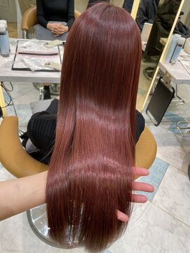 ロンドプランタン 恵比寿(Lond Printemps) ＊石垣　ブリーチなしダブルカラー/ピンクバイオレット